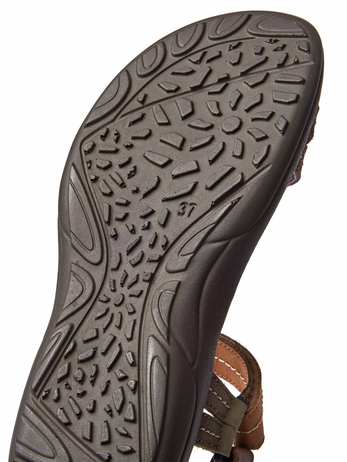 Brown Triangle-ring adventure sandals - SENNAN CHESTNUT MULTI