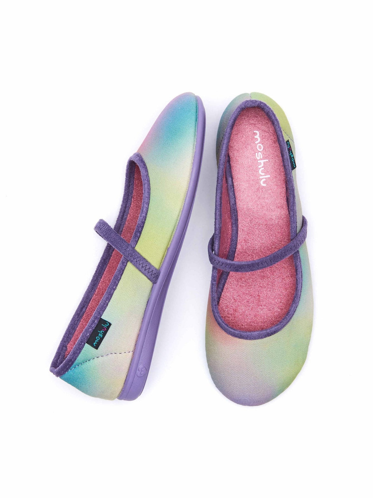 Multi Patterned lightweight ballerina slippers - CLEIDO FRESH WATERCOLOUR