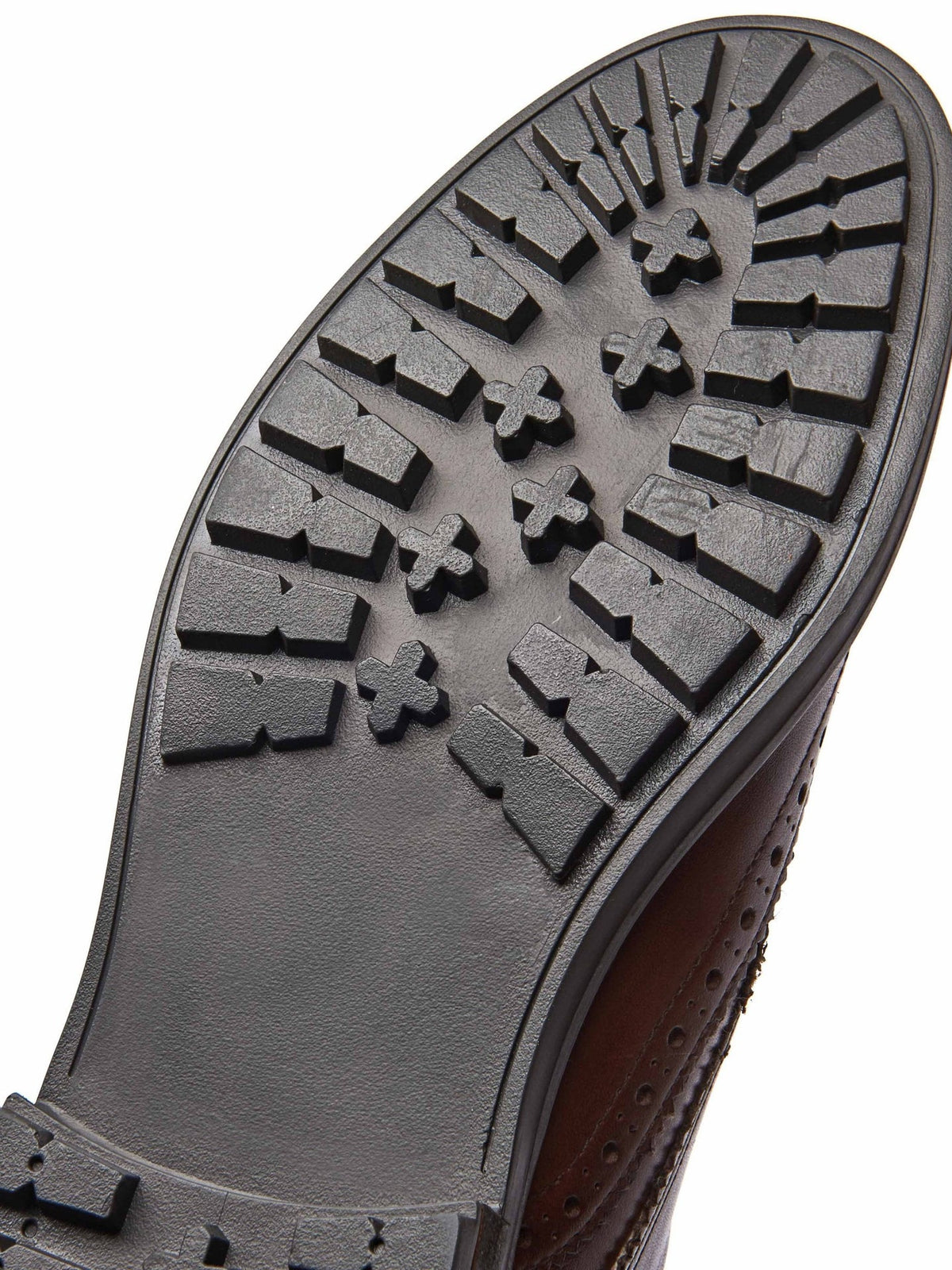 Brown men's leather brogue shoes - BENNETT BROWN