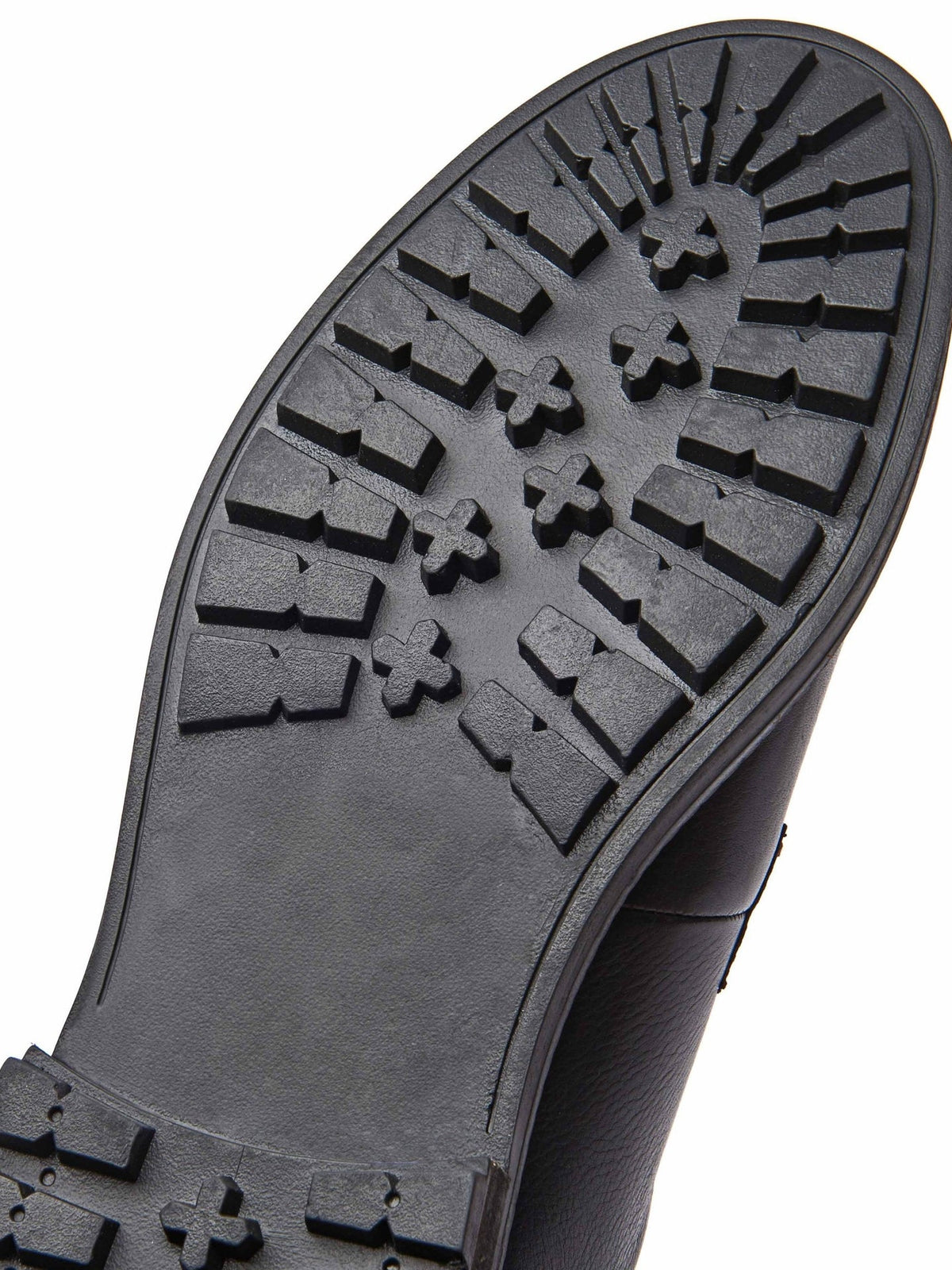 Black men's leather derby shoes - CASELLA BLACK