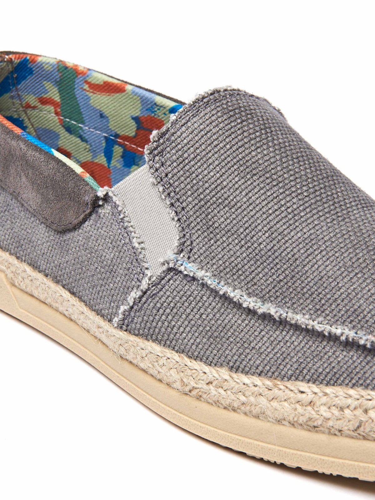 Orange men's slip on espadrille shoes - WEIR ORANGE