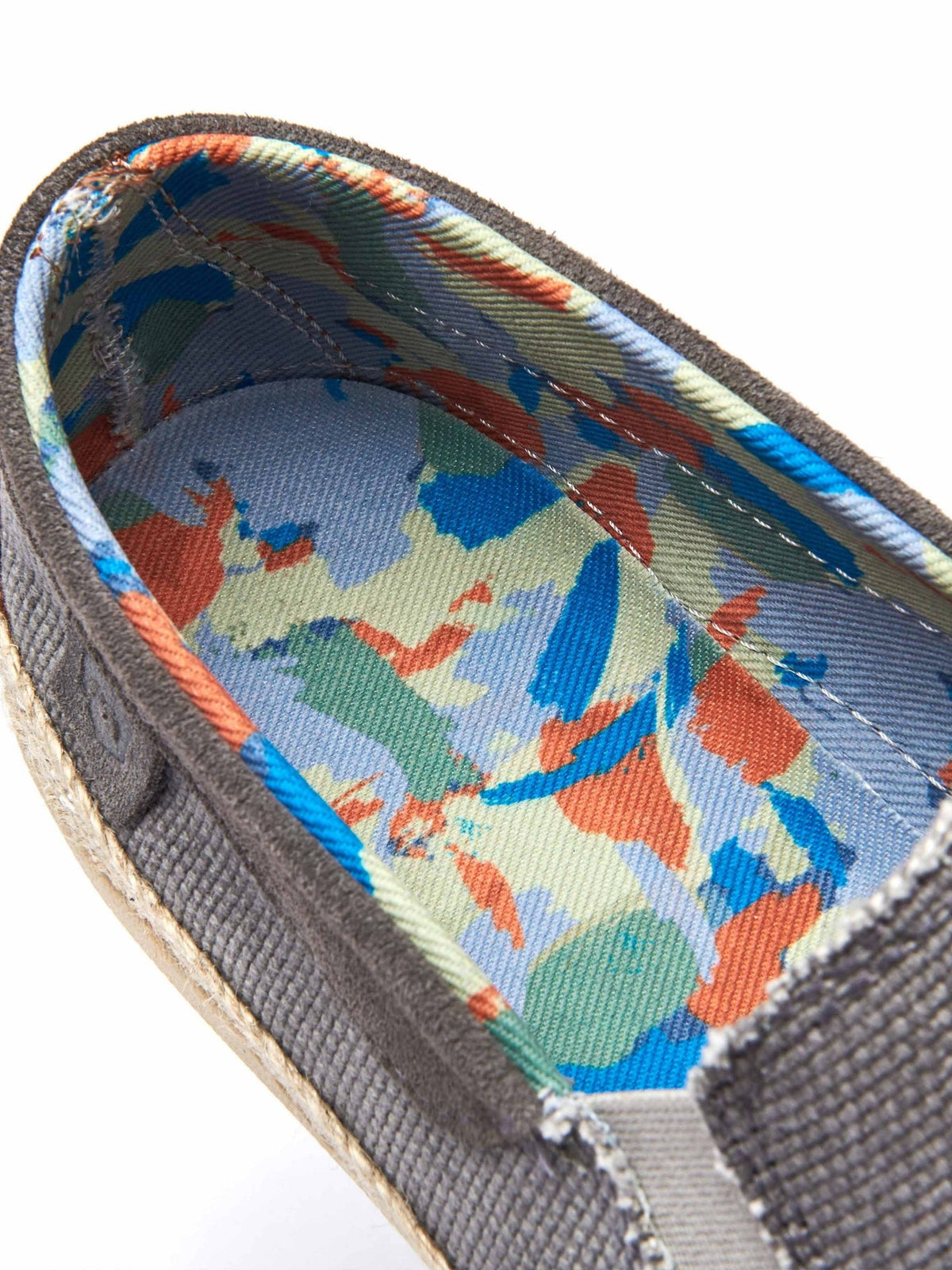 Orange men's slip on espadrille shoes - WEIR ORANGE