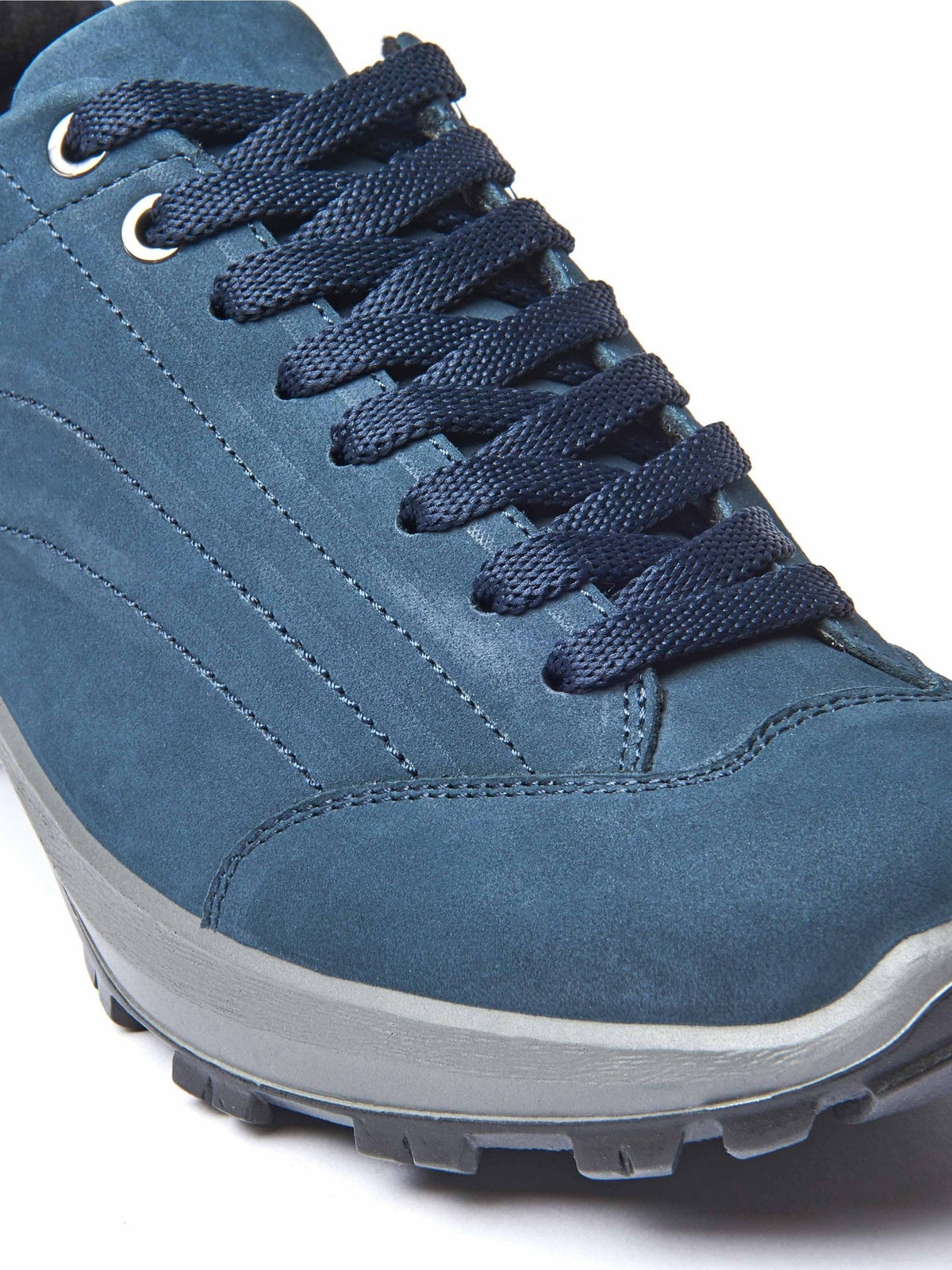 Blue Suede walking trainers - BERGEN INDIGO