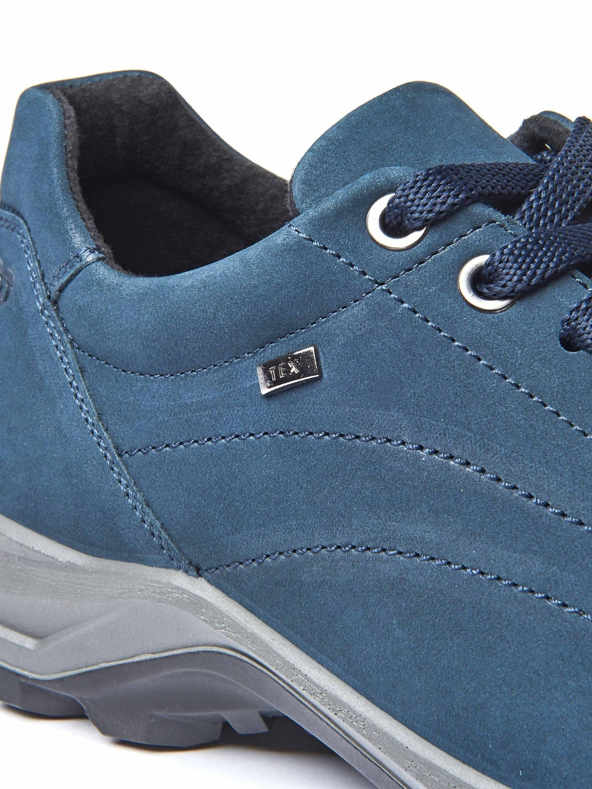 Blue Suede walking trainers - BERGEN INDIGO