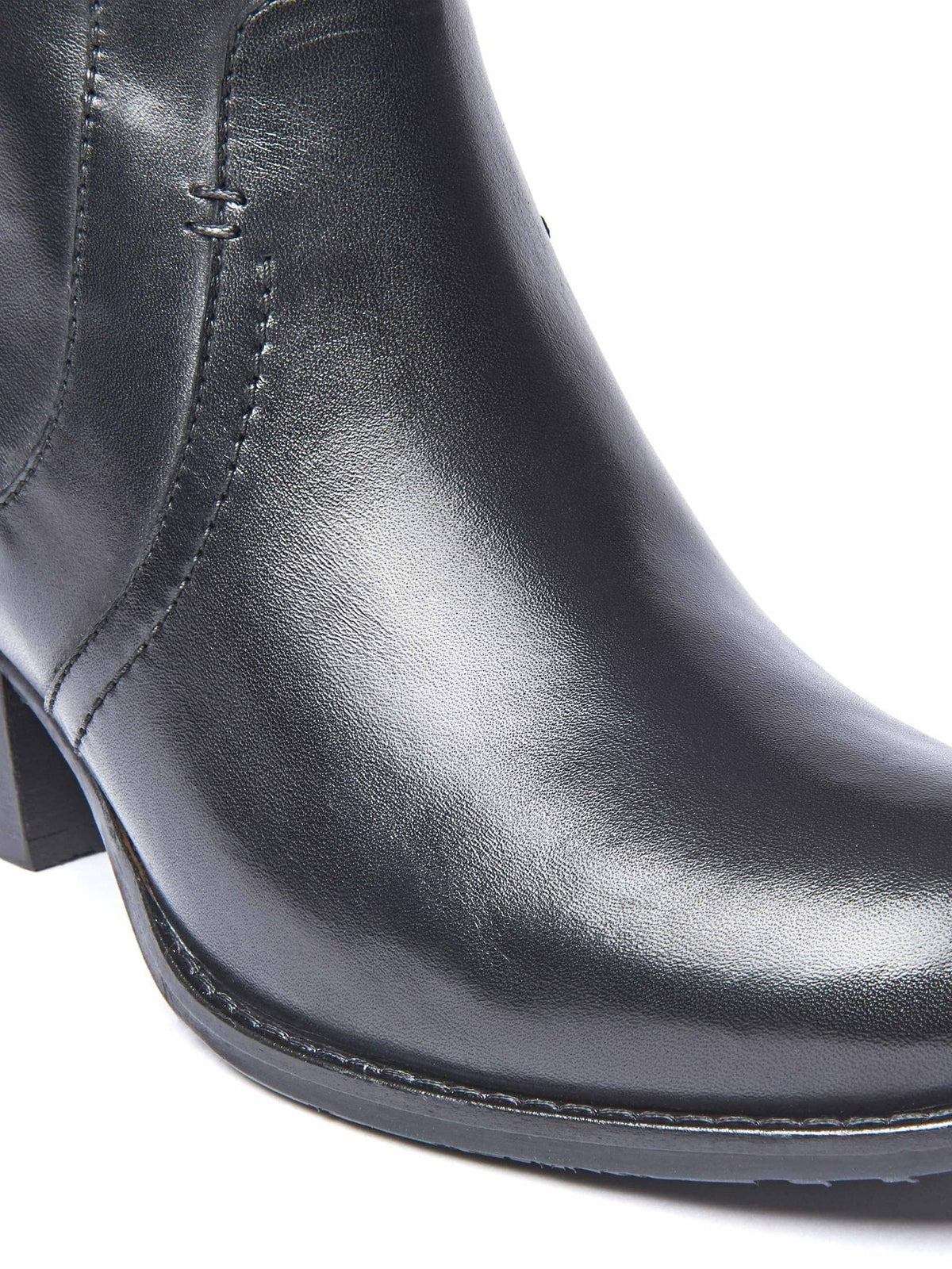 Metallic leather Western heeled ankle boots - MORISOT LEATHER SILVER METALLIC