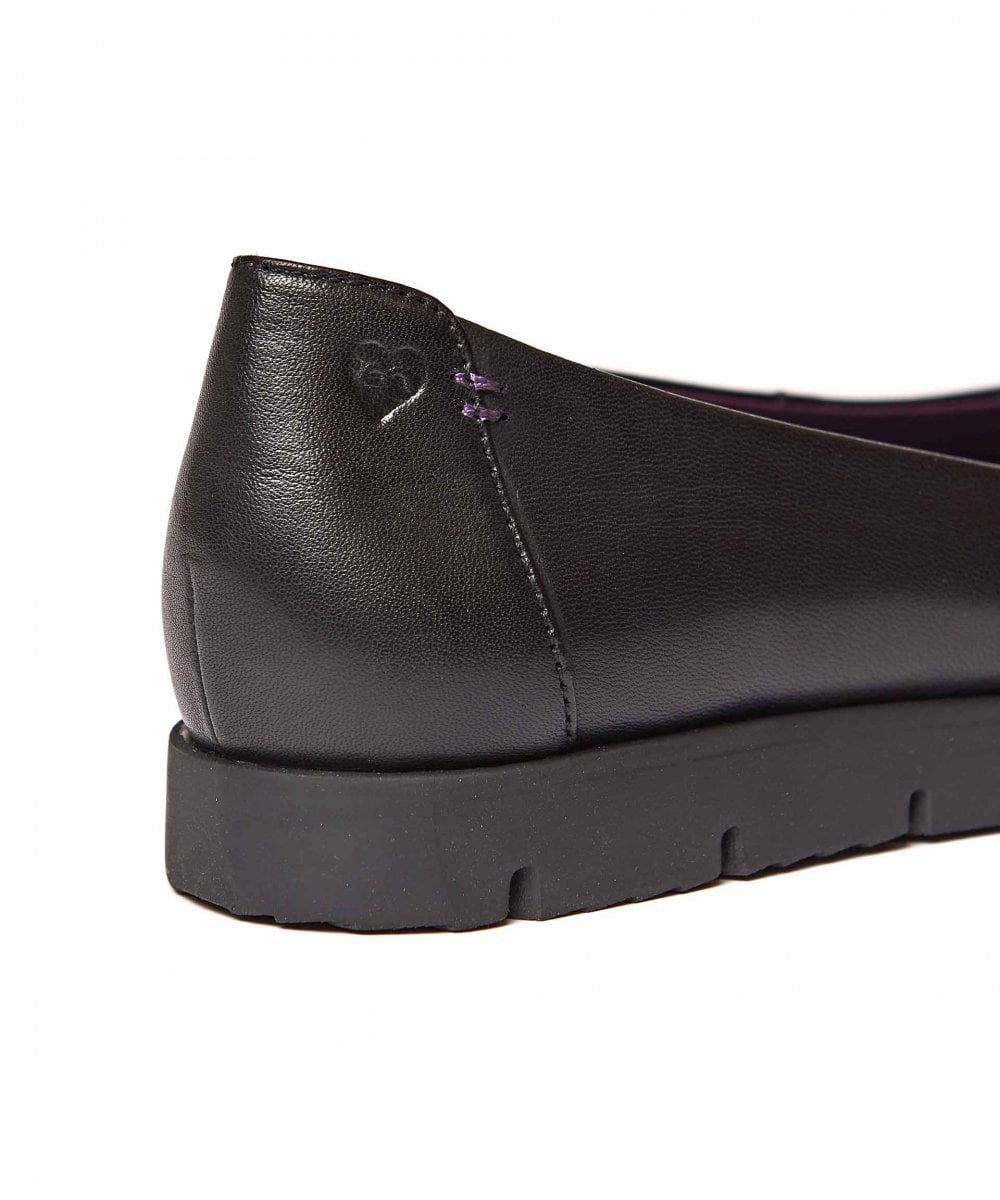 Red leather slip-on ballet pumps - JIN ZINFANDEL RED
