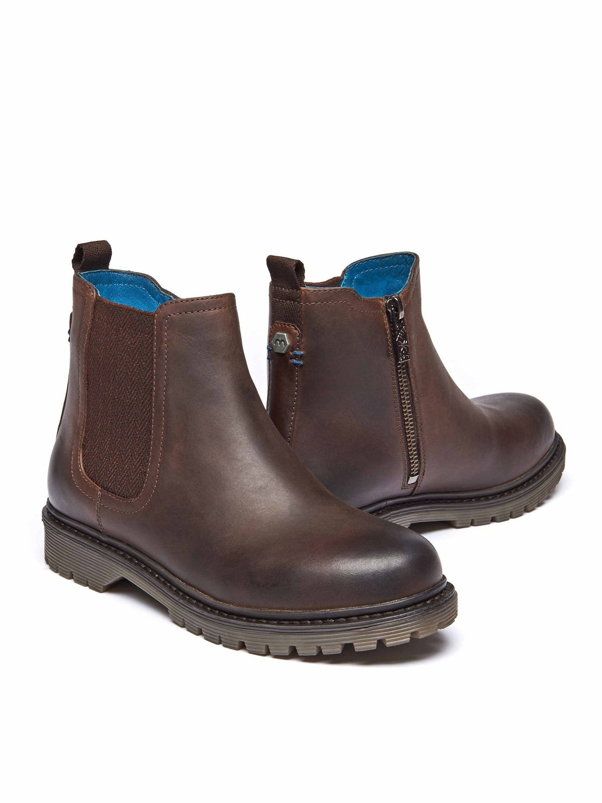 Brown Leather Chelsea boots - SKERRY WAXY BROWN