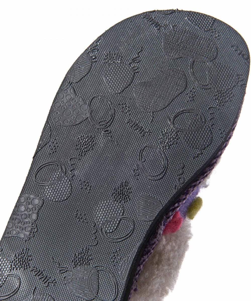 Purple kids spotty mule slippers - MINI MALIA VIOLET