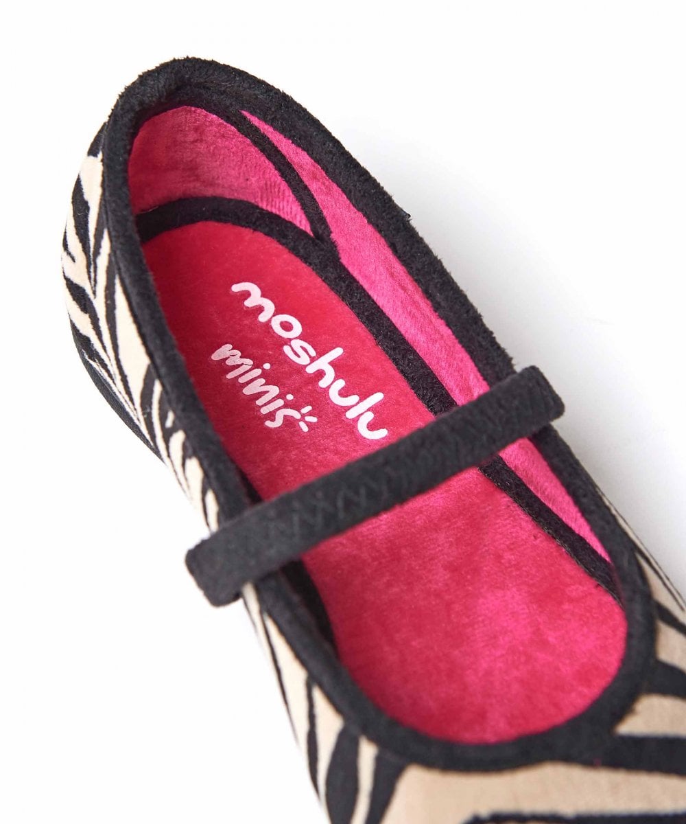 Neutral / Brown kids animal patterned slippers - MINI LEONA LEOPARD