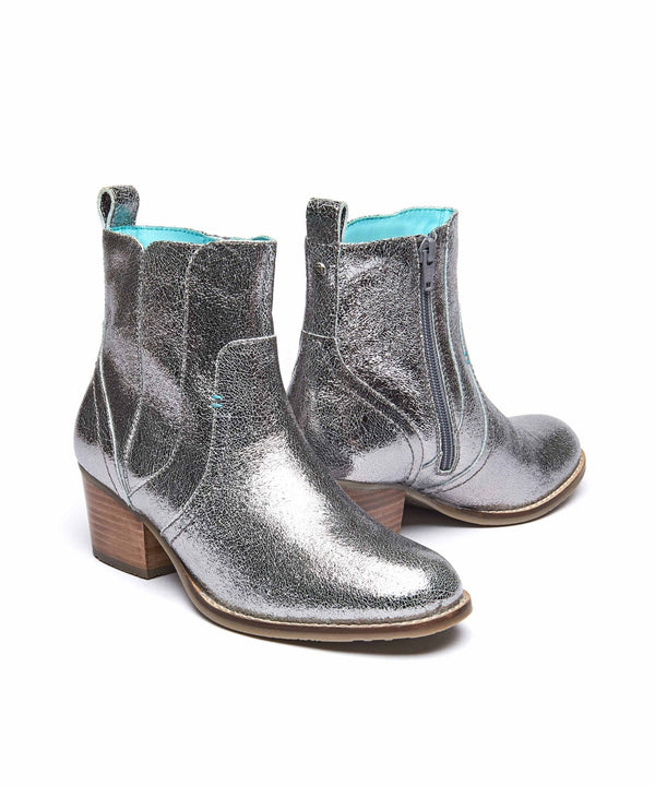 MORISOT LEATHER SILVER METALLIC