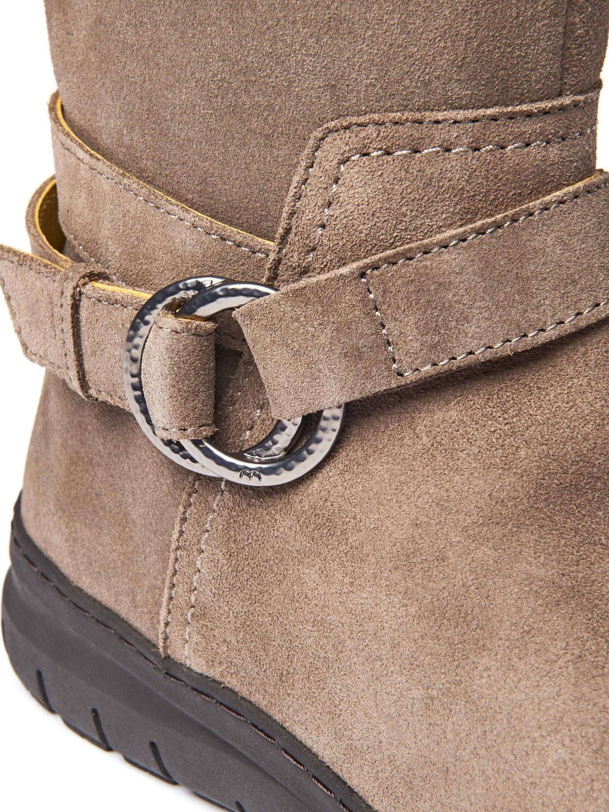 Brown mid-calf slouched boots - LAINA TAN