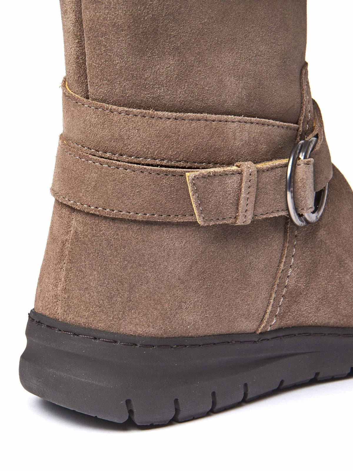 Neutral / Grey mid-calf slouched boots - LAINA PORTOBELLO GREY