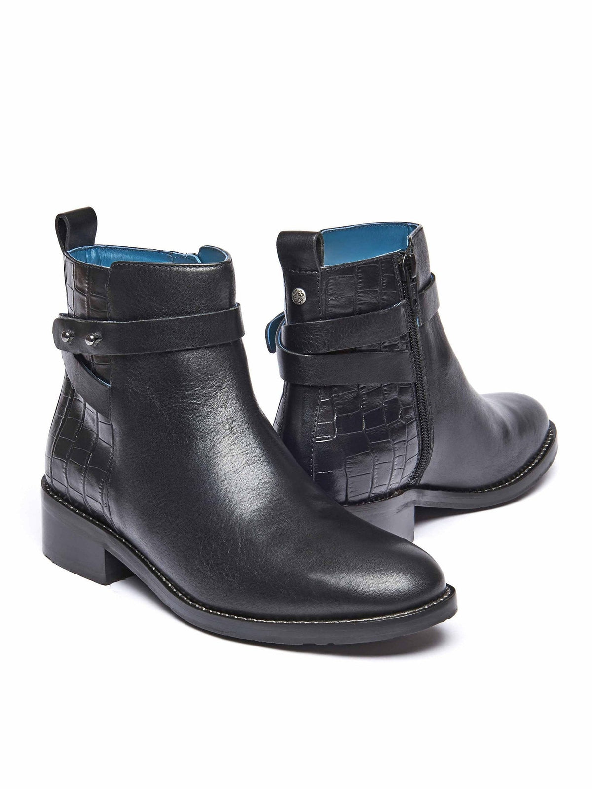 Black leather Chelsea ankle boots - BAILLIE BLACK