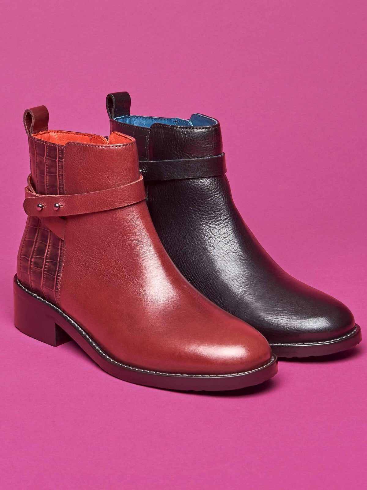 Black leather Chelsea ankle boots - BAILLIE BLACK