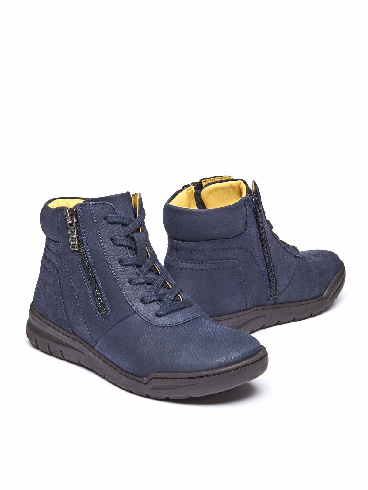 Blue Nubuck sporty ankle boots - SONJA INDIGO