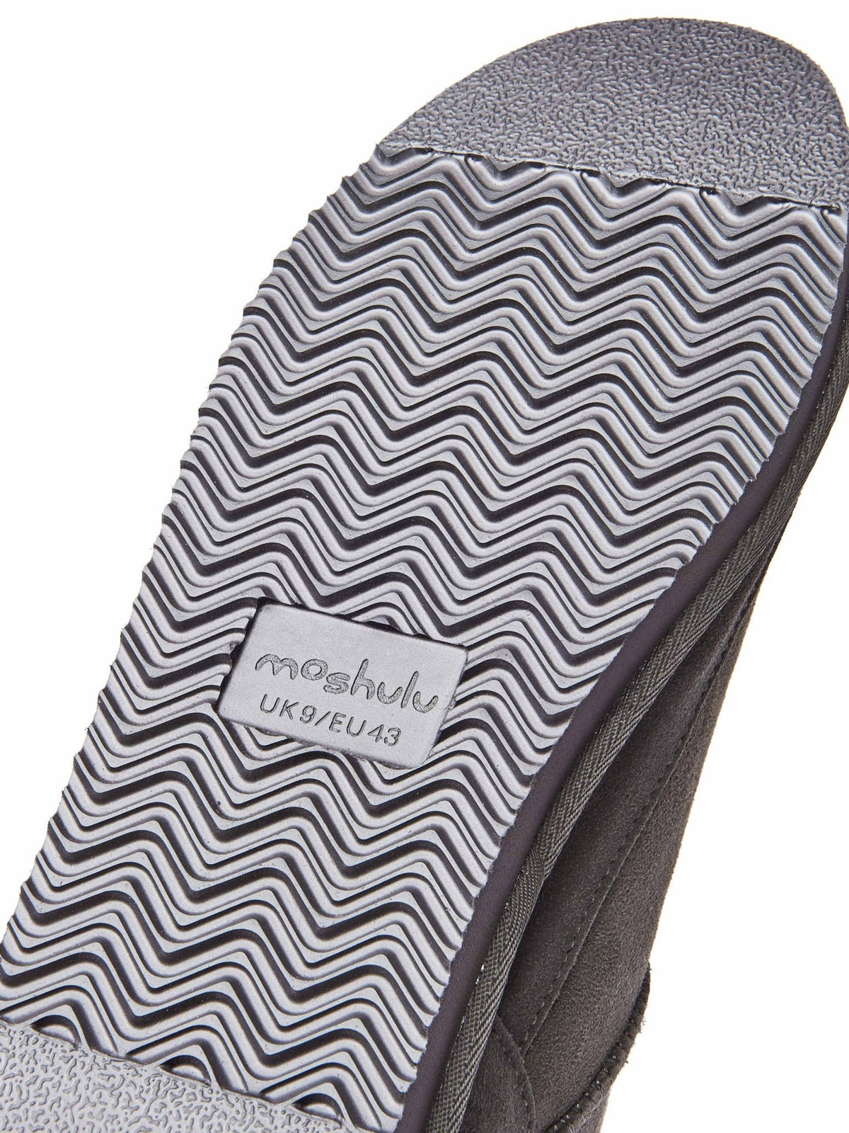 Grey men's sheepskin slipper boots - ROMNEY GREY