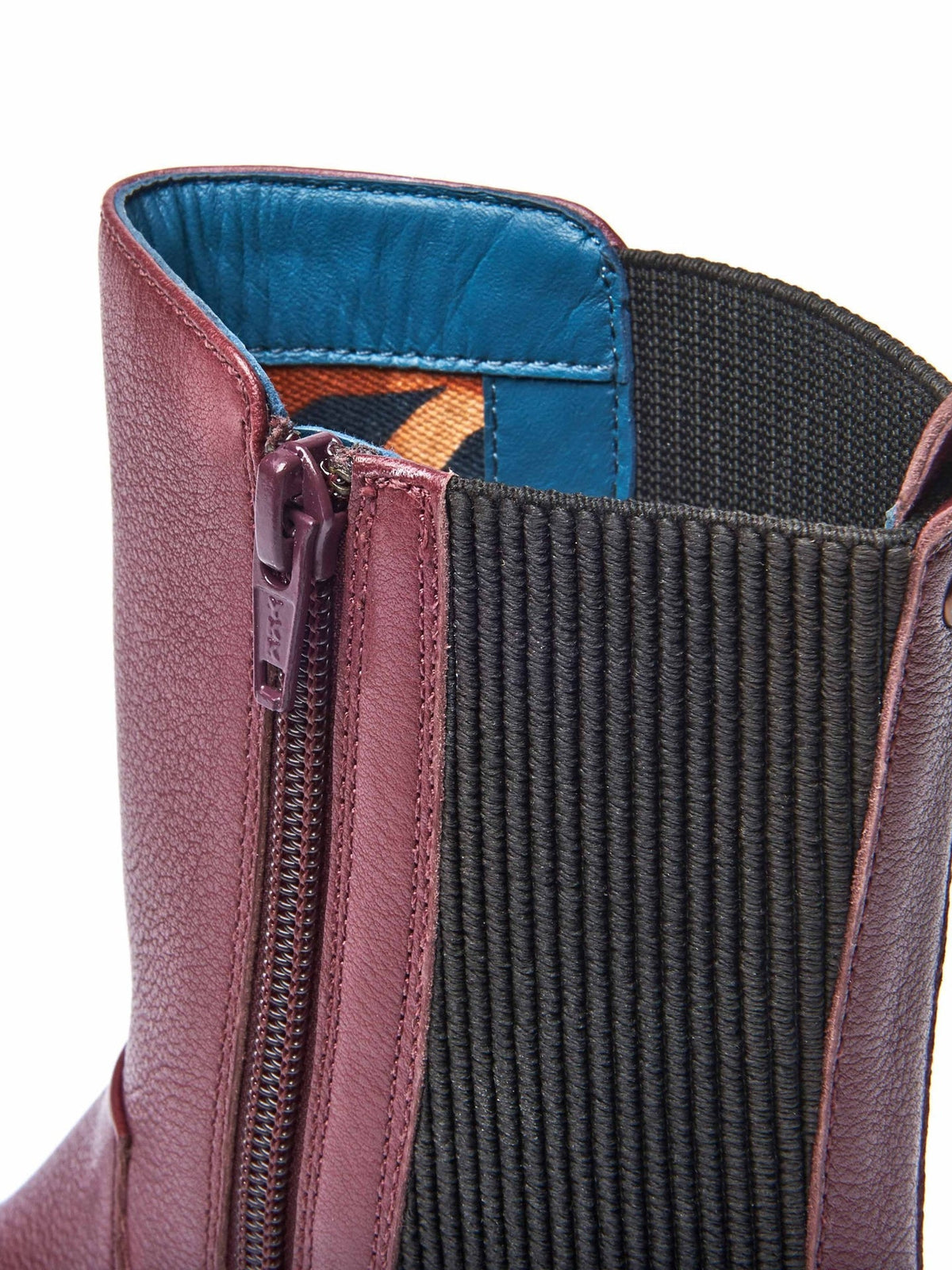 Black chunky leather Chelsea boots - RUSSULA BLACK