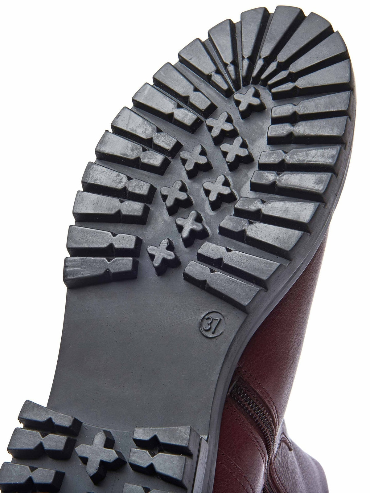 Black chunky leather Chelsea boots - RUSSULA BLACK