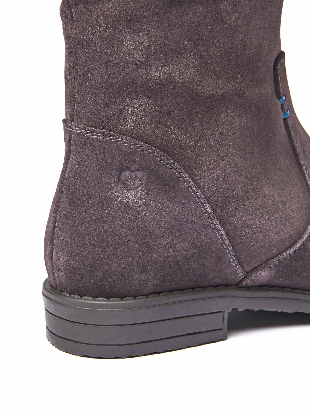 Purple ruched suede mid-length boots - GLACIER SUEDE 2 JEWEL PURPLE