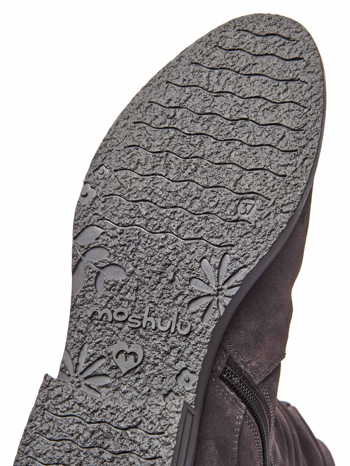 Purple ruched suede mid-length boots - GLACIER SUEDE 2 JEWEL PURPLE