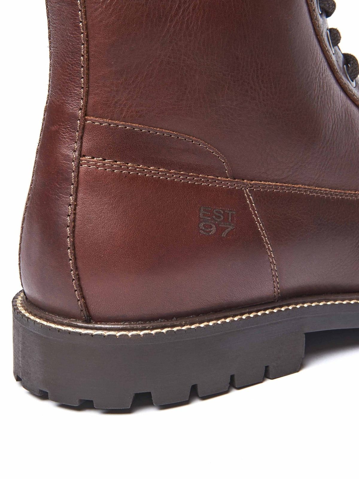 Brown men's leather ankle boots - DORNA BROWN