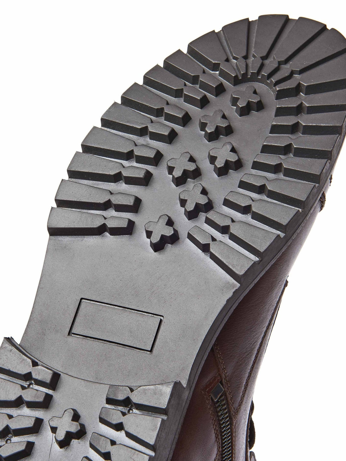 Brown men's leather ankle boots - DORNA BROWN