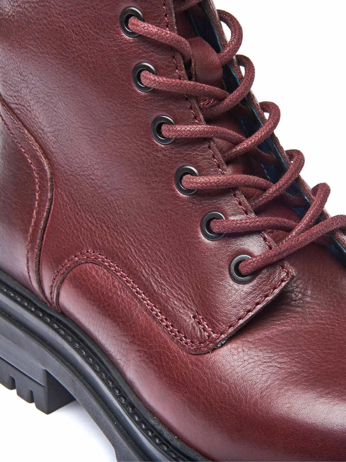 Purple chunky lace up boots - SAYER JEWEL PURPLE
