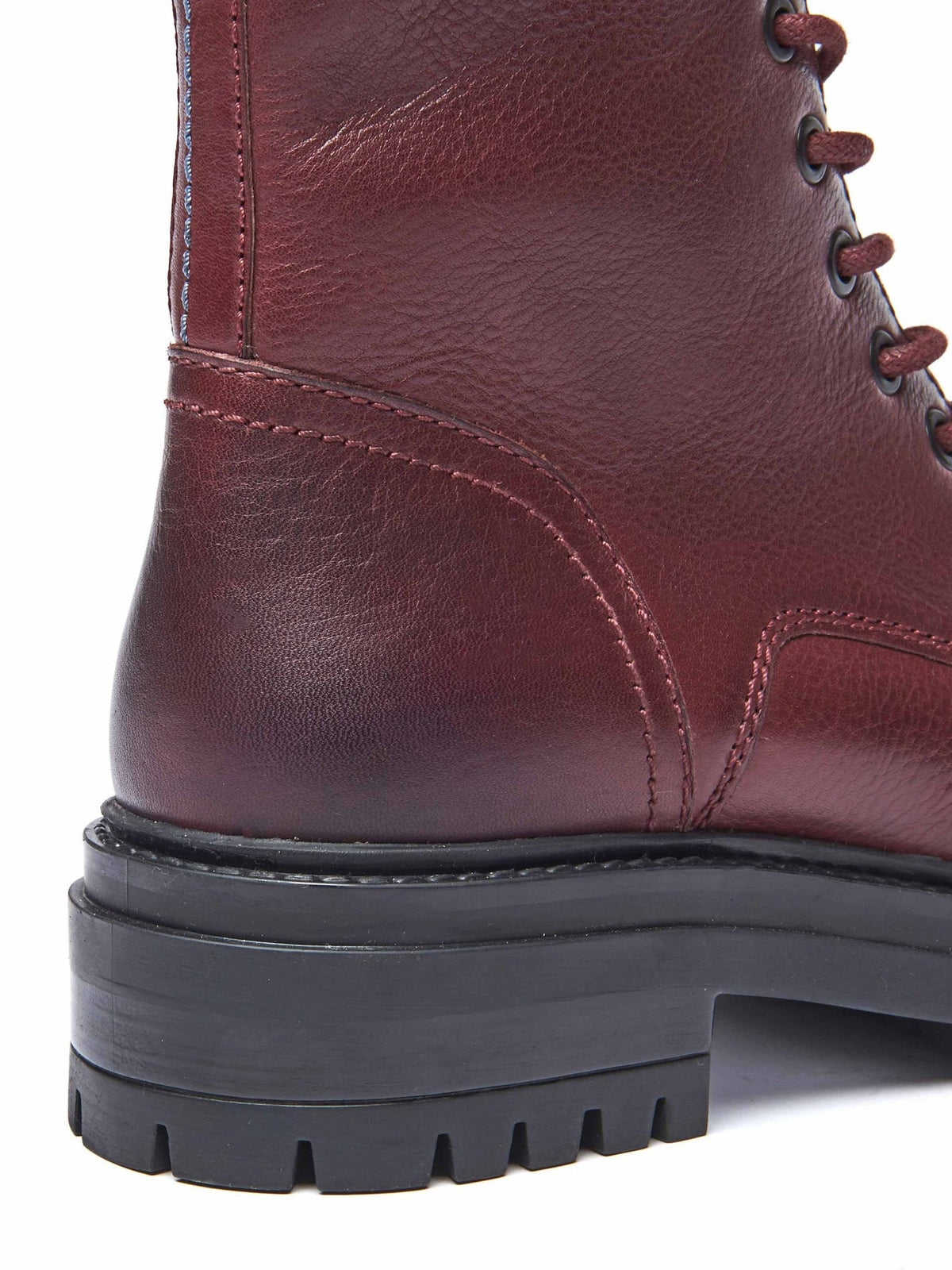 Purple chunky lace up boots - SAYER JEWEL PURPLE