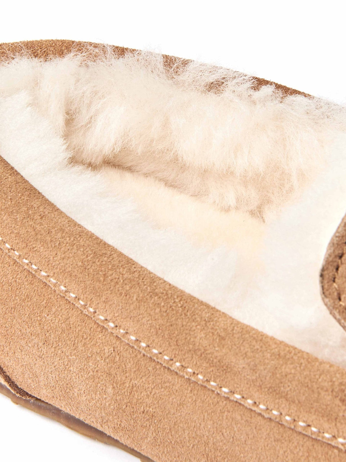 Purple suede moccasin sheepskin slippers - JOCUND HYACINTH PURPLE