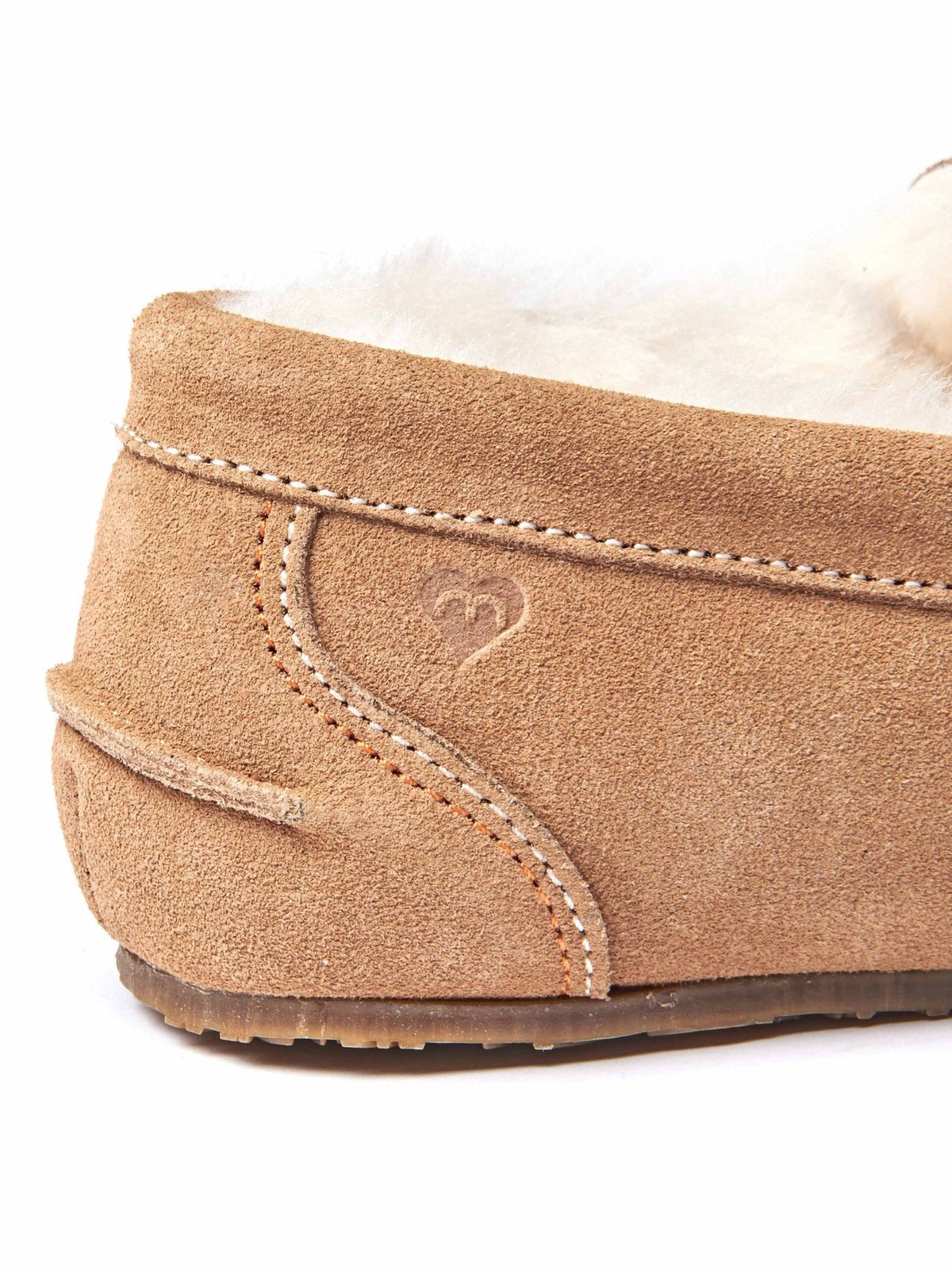 Purple suede moccasin sheepskin slippers - JOCUND HYACINTH PURPLE
