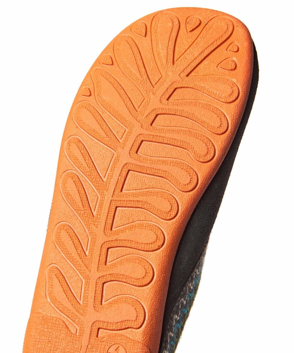 Grey Embroidered Turkish mule slippers - ANVIK GREY
