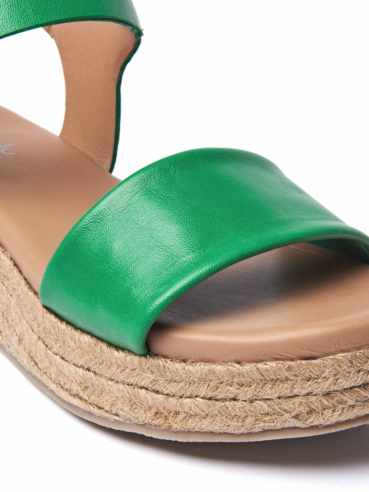 Green Espadrille flatform sandals - BALOS VIBRANT GREEN