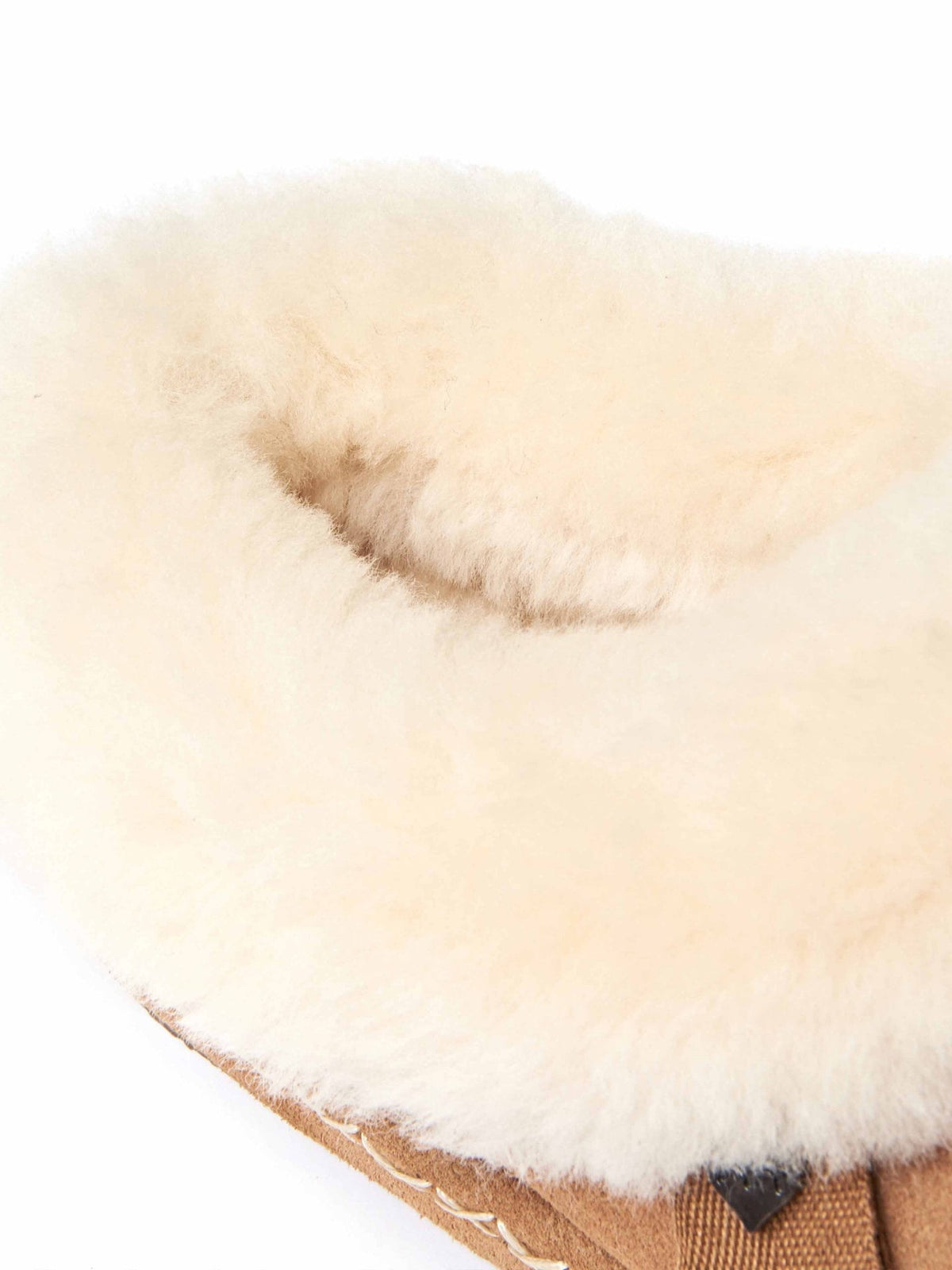 Blue sheepskin suede wedge mule slippers - SAGRADA INDIGO