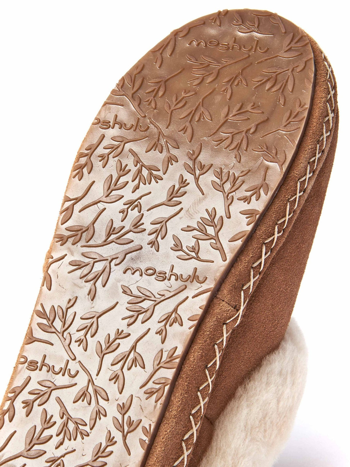 Blue sheepskin suede wedge mule slippers - SAGRADA INDIGO
