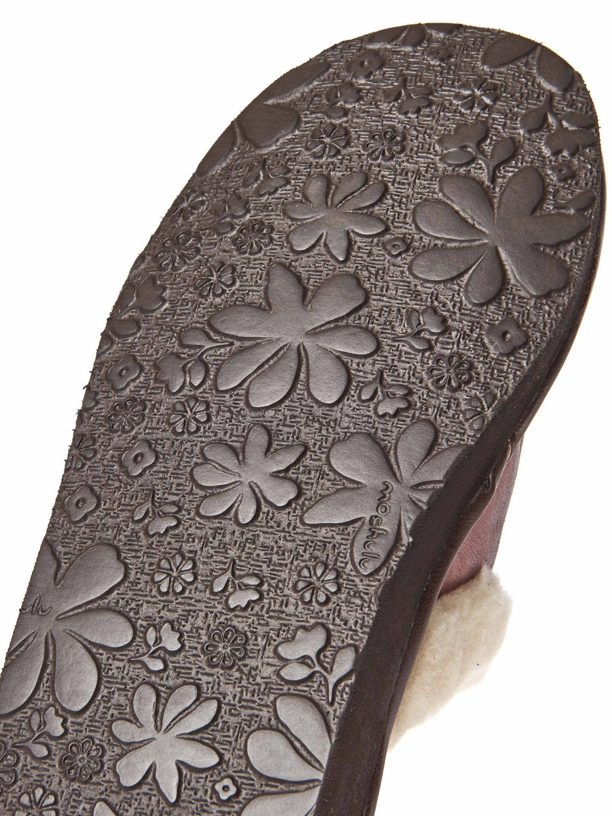 Orange colourful metallic leather mule slippers - ADELE METALLIC COPPER
