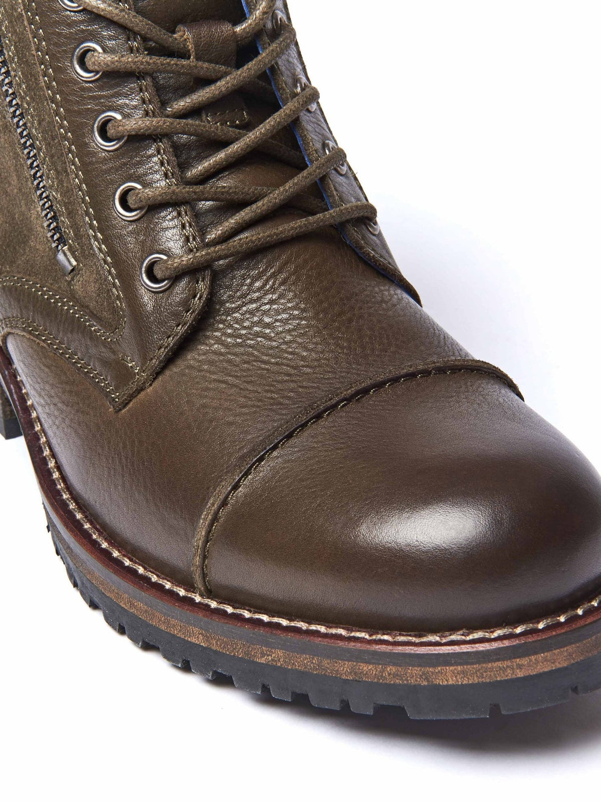 Black ladies' biker ankle boots - BARDSEY BLACK