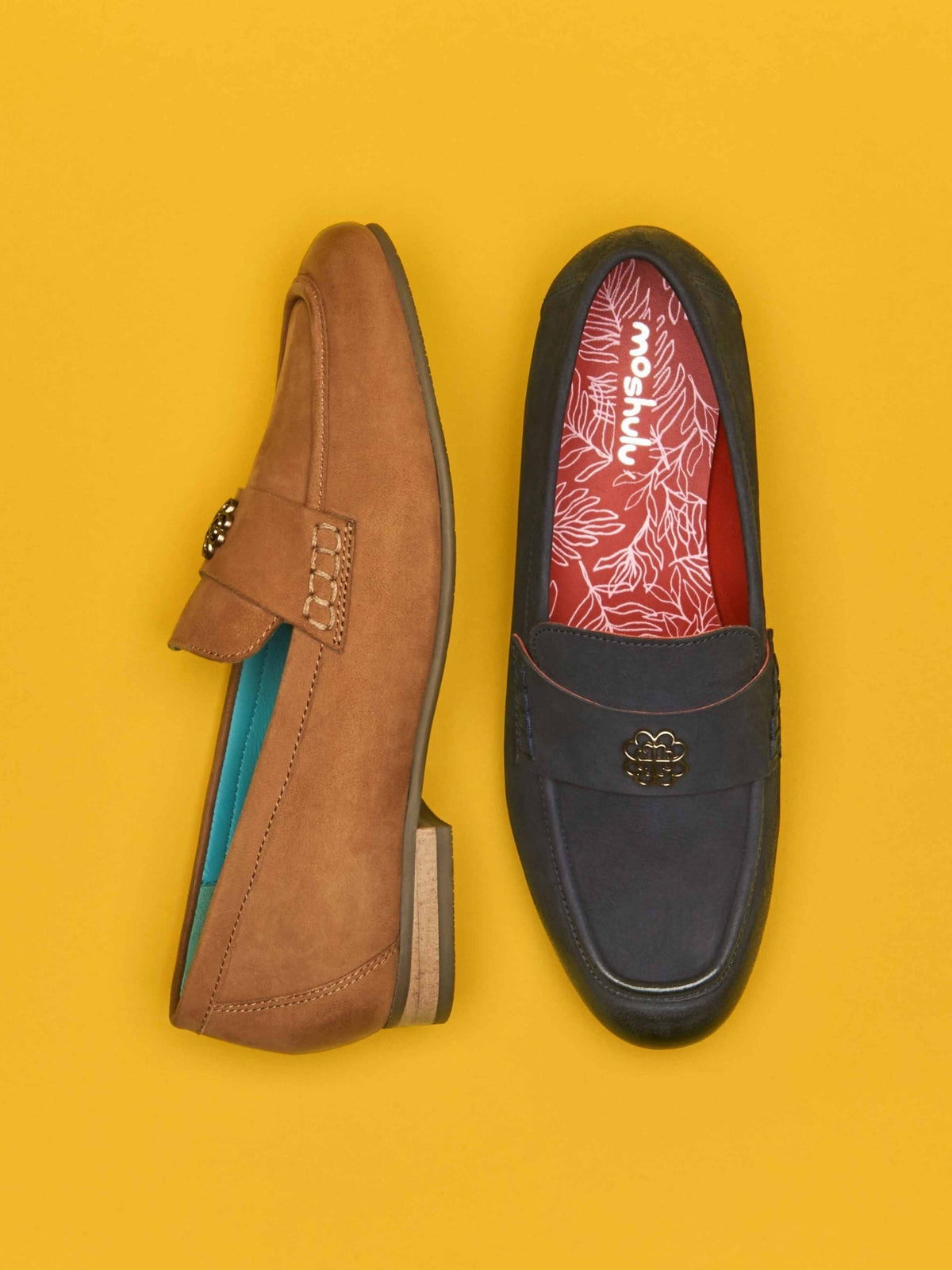 Brown nubuck penny loafer - CHIDORI TAN