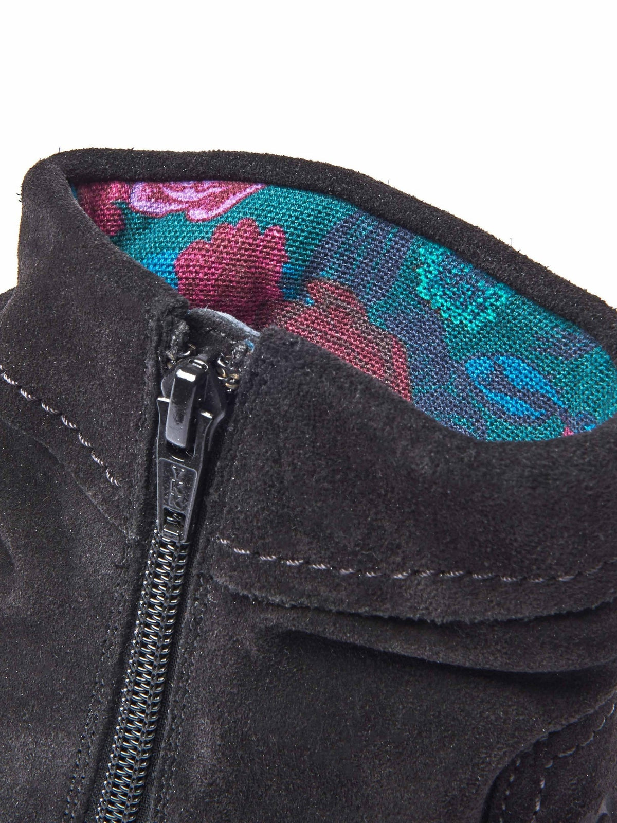 Black ruched suede pixie ankle boots - PIPISTRELLE 3 BLACK