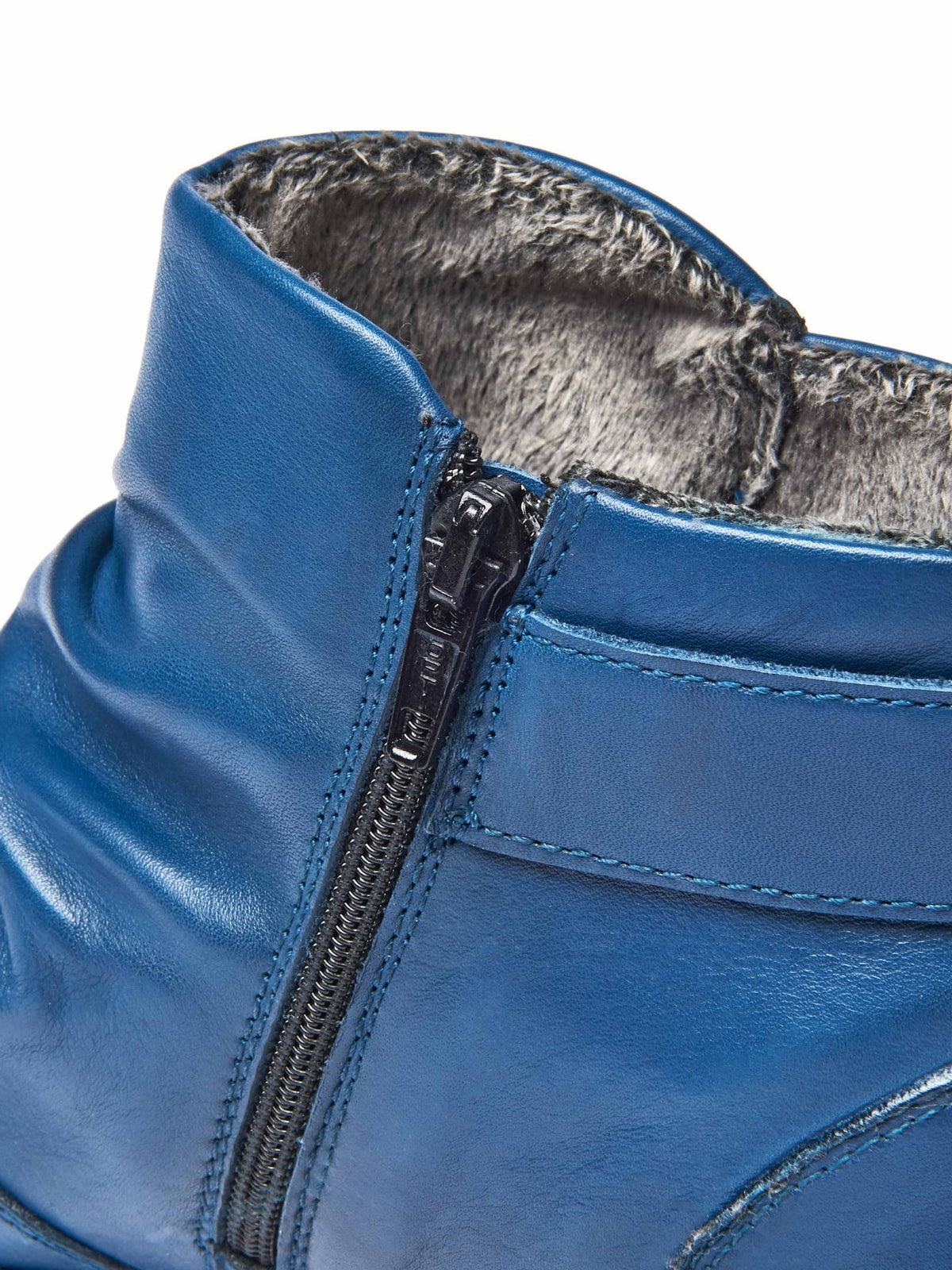 Red ruched leather ankle boots - VAGAR CABERNET