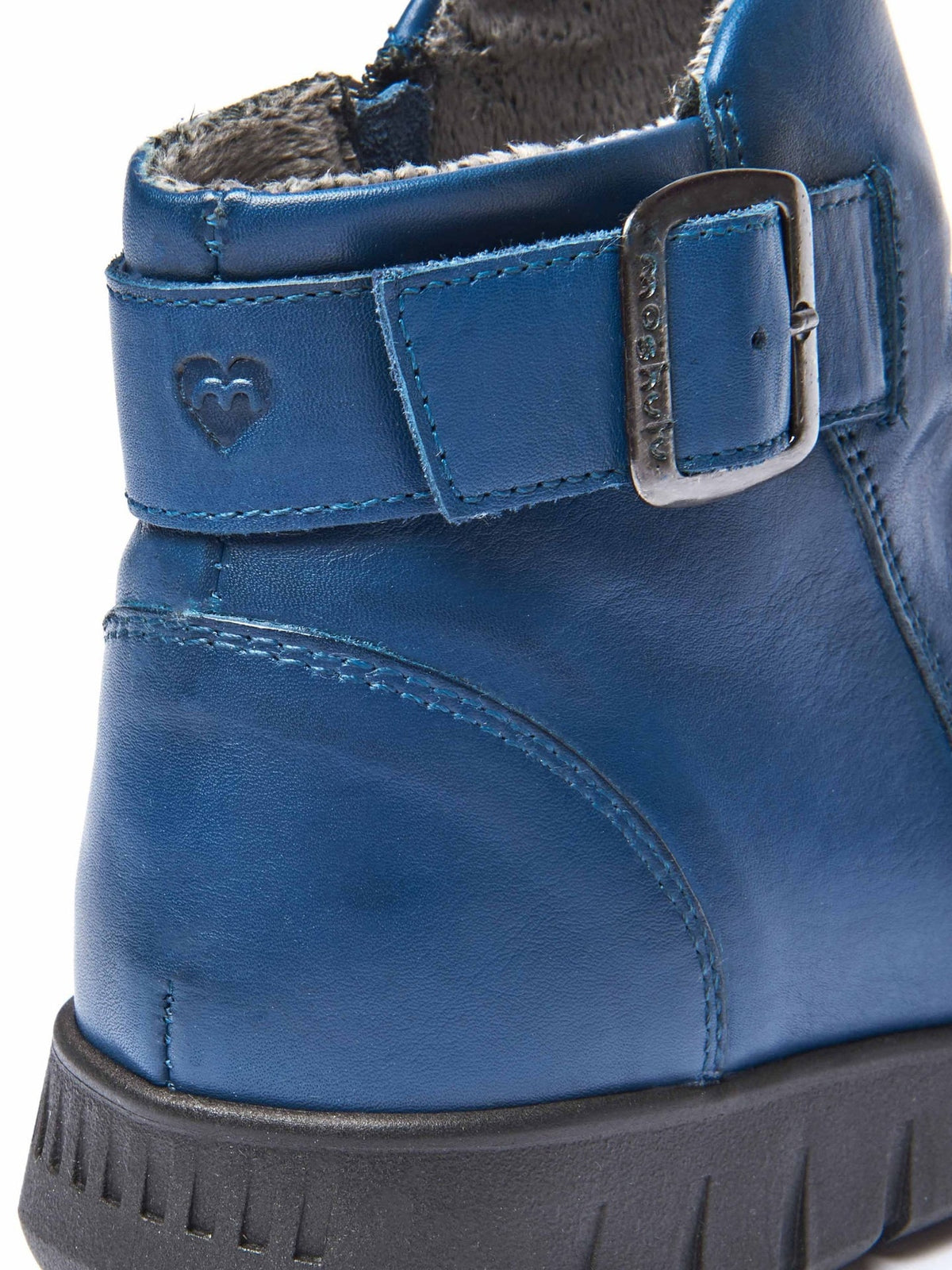 Red ruched leather ankle boots - VAGAR CABERNET