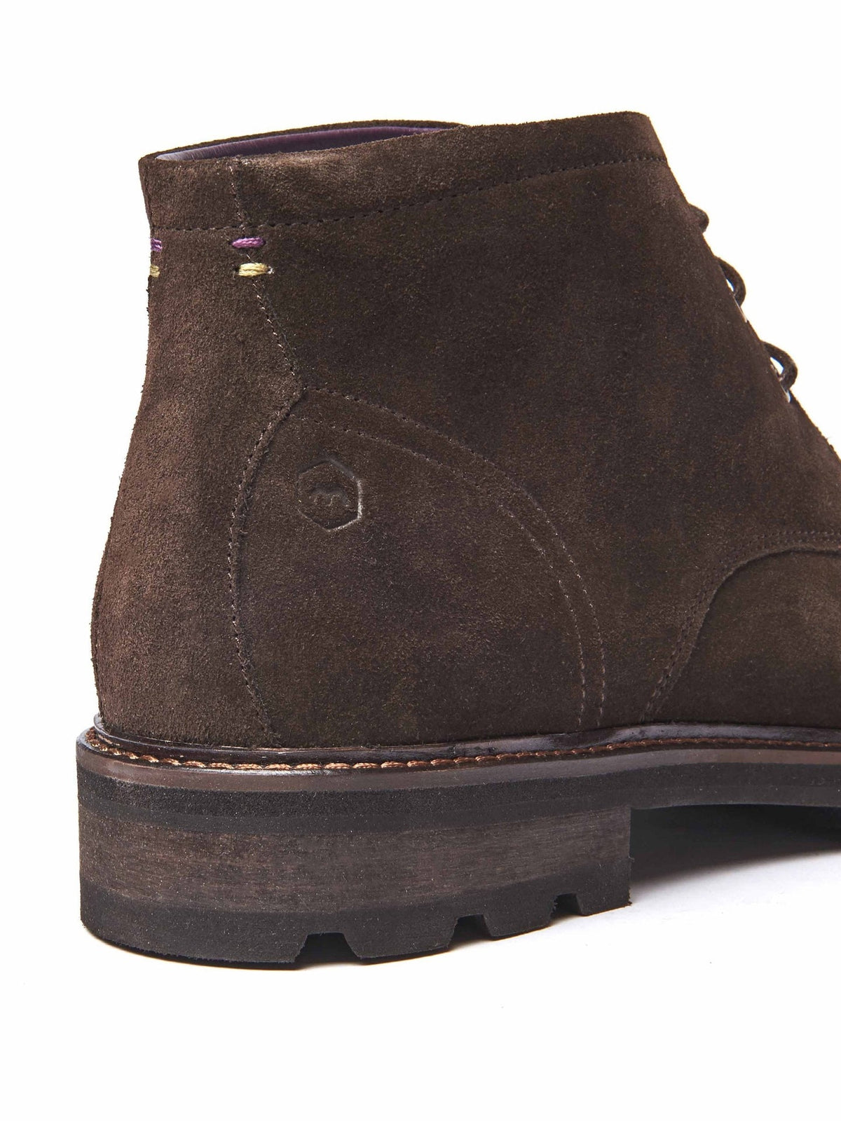 Brown men's suede worker boots - BANTOCK BROWN