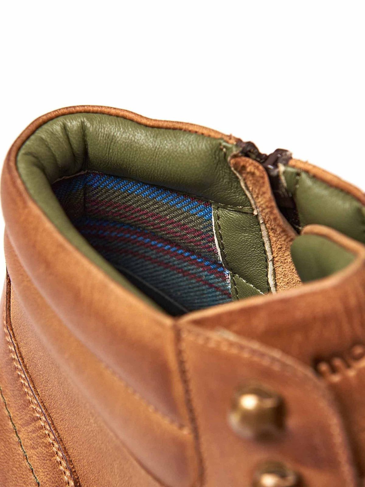 Brown men's lace up hiker-style boots - RINGER BROWN