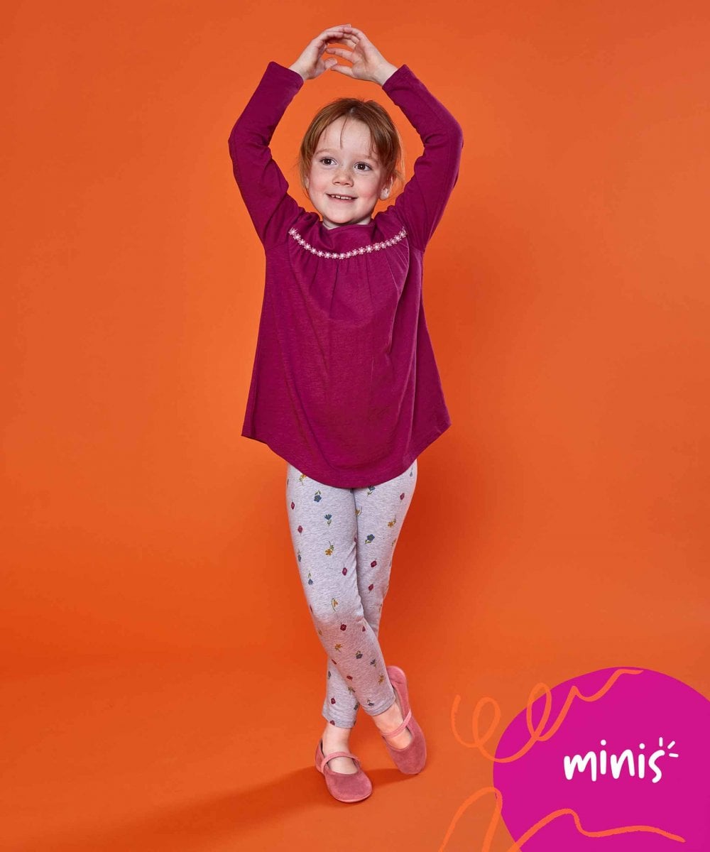 Pink kids colourful ballet slippers - MINI BANOFFEE BLUSH