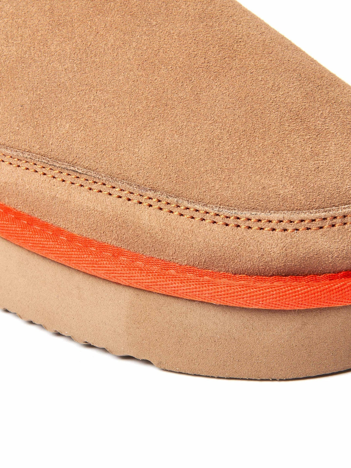 Brown sheepskin lined chunky mule slippers - JOLLITY TAN