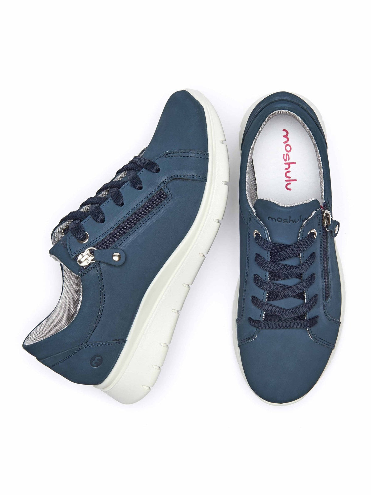 Blue casual lightweight trainers - KENSEY INDIGO NUBUCK