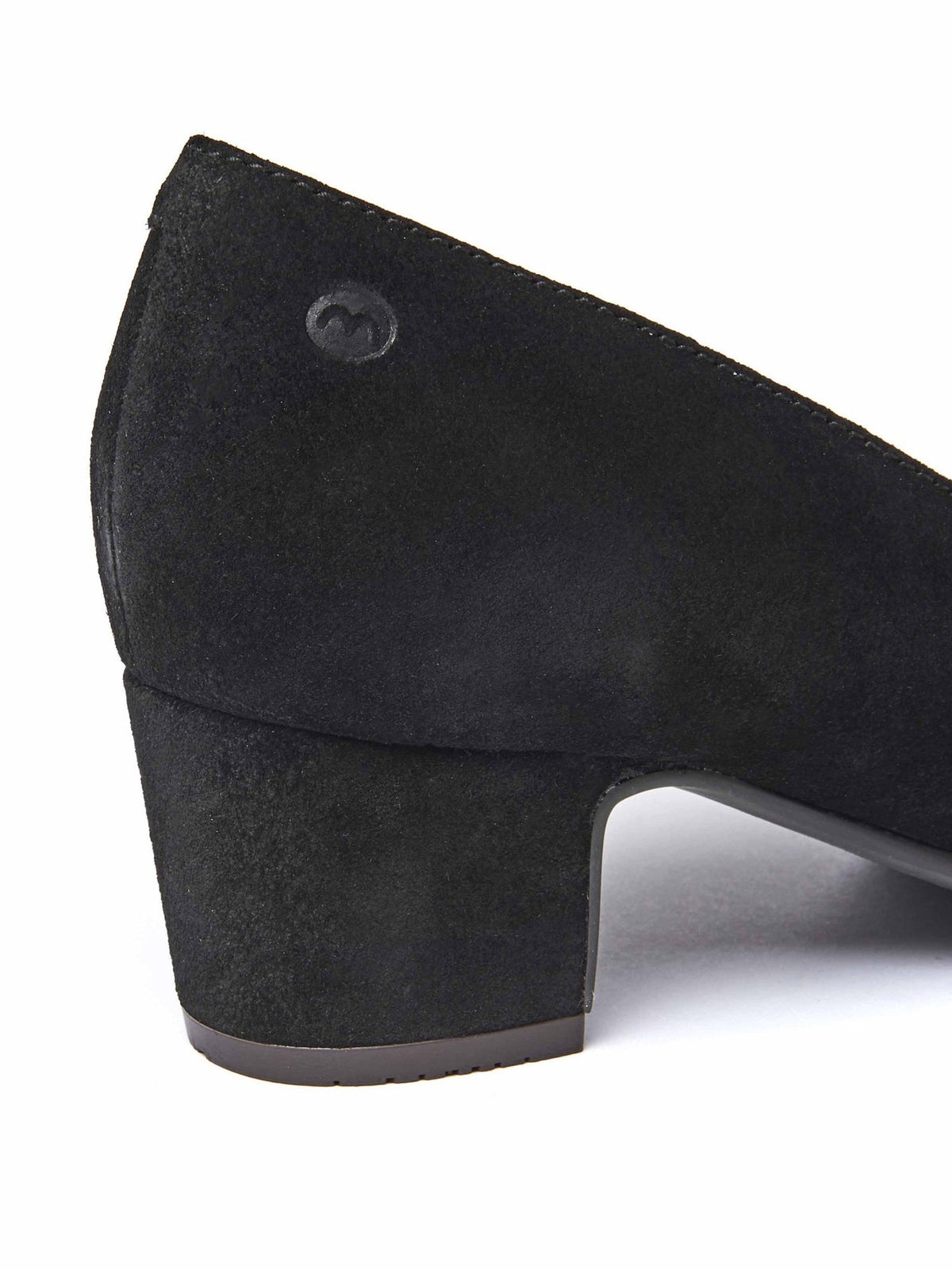 Pink suede block heel court shoes - KEEL SUEDE SWEET PEA PINK