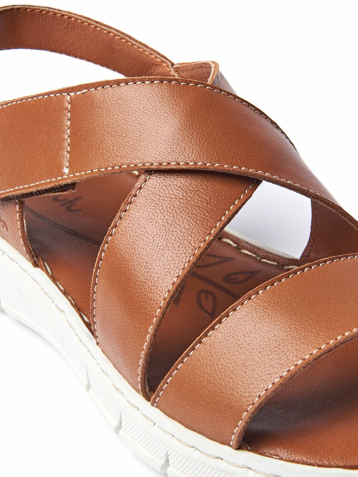Multi / Metallic Leather cross-over sandals - WHITBY METALLIC MULTI