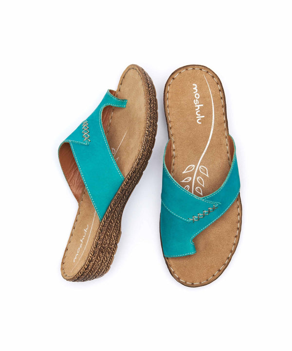 SEVILLE NUBUCK TEAL SEA