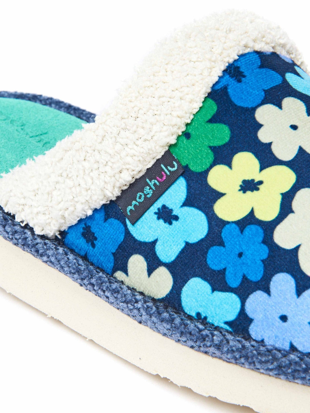 Multi patterned mule slippers - LEIGH RETRO GEO
