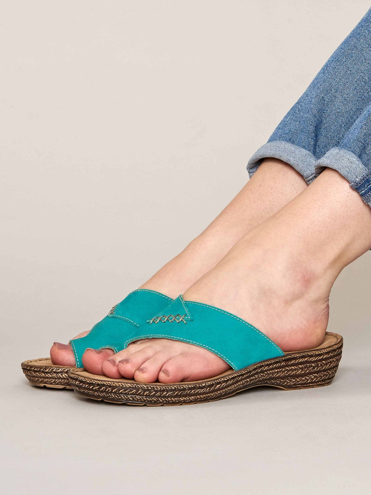 Blue SEVILLE NUBUCK - SEVILLE NUBUCK TEAL SEA